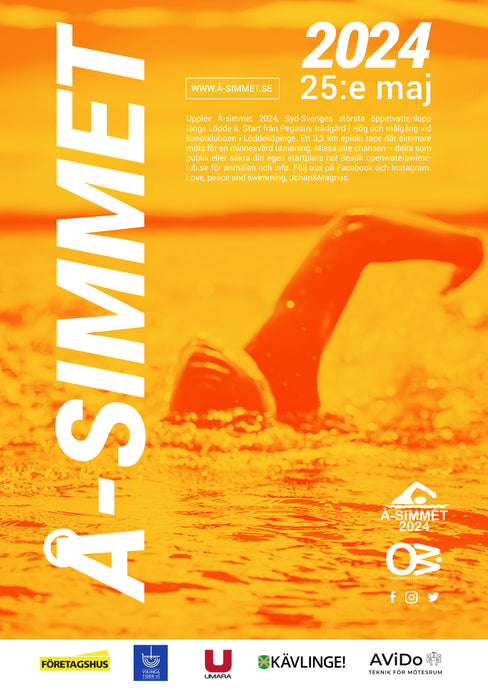 Nu är anmälan öppen till Å-simmet 2024, lördagen den 25:e maj