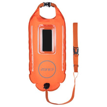 Load image into Gallery viewer, Zone3 LED säkerhets- flytboj/öppetvatten/Safety buoy/ Drybag 28L+telefonficka
