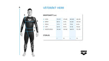 Load image into Gallery viewer, Arena Powerskin Storm – Våtdräkt för öppet vatten simning, herr