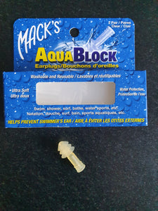 Mack´s, Aqua Block öronproppar för simning -  2 par per förpackning